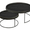 Notre Monde Couchtischgestell 2er Set rund L und XL