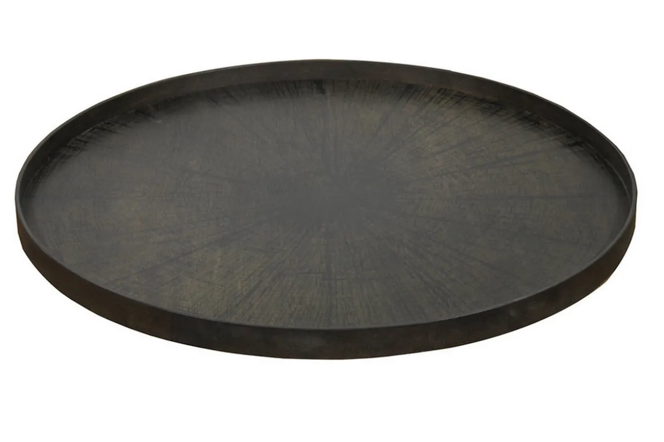 Notre Monde Tablett Black Slice rund D 92 cm