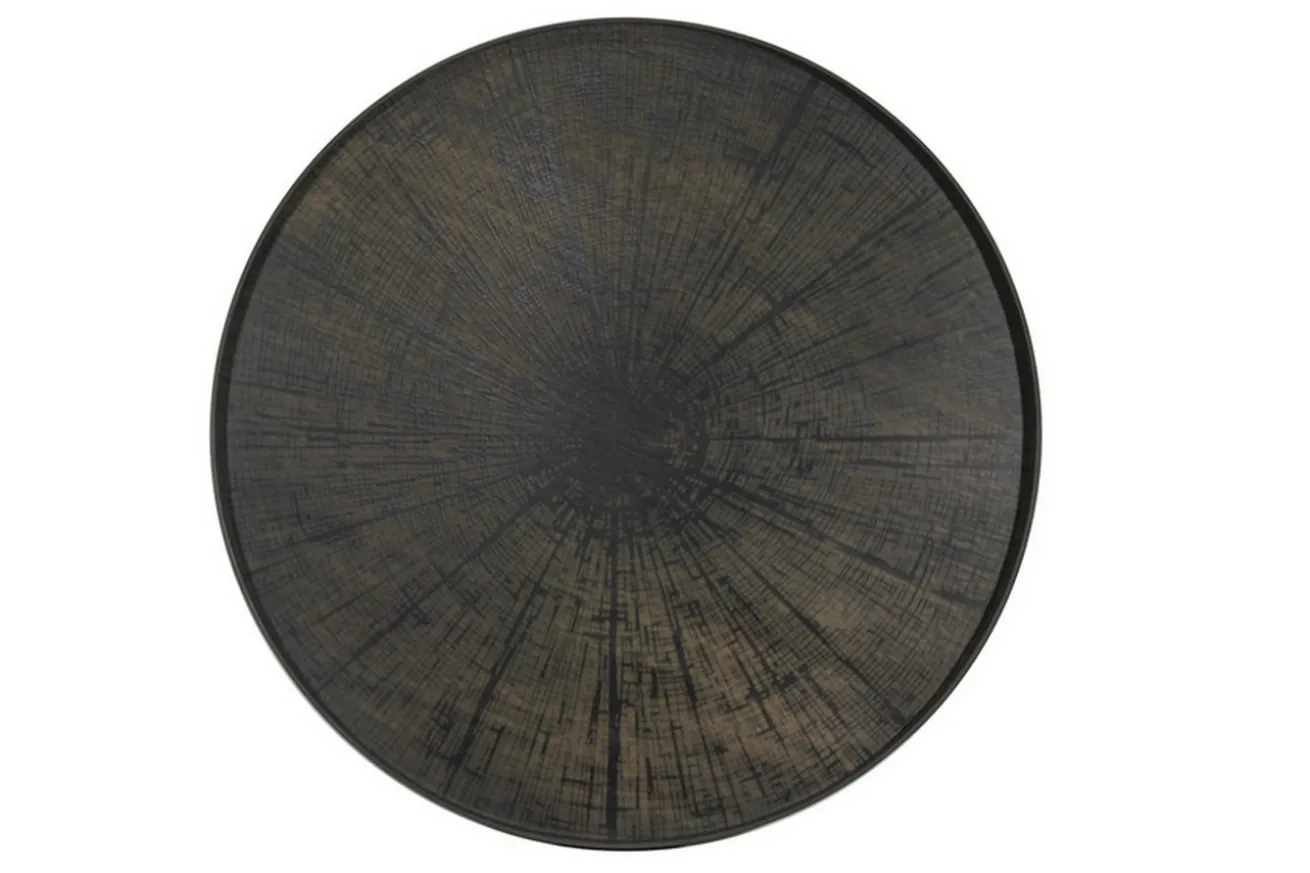 Notre Monde Tablett Black Slice rund D 92 cm
