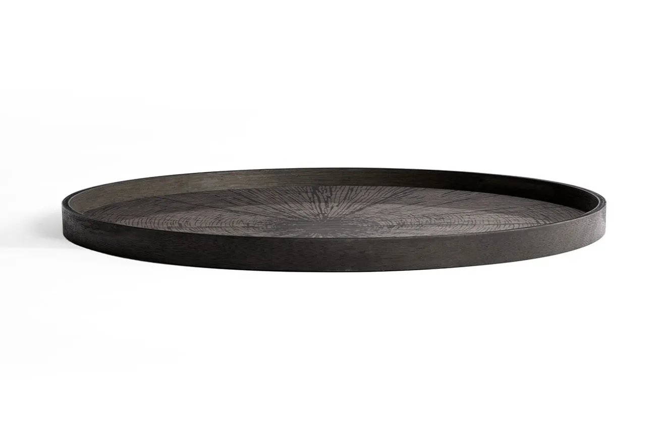 Notre Monde Tablett Black Slice rund D 92 cm