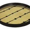 Notre Monde Tablett Dots braun rund D 48 cm