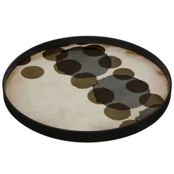 Notre Monde Tablett Slate Layered Dots D 61 cm