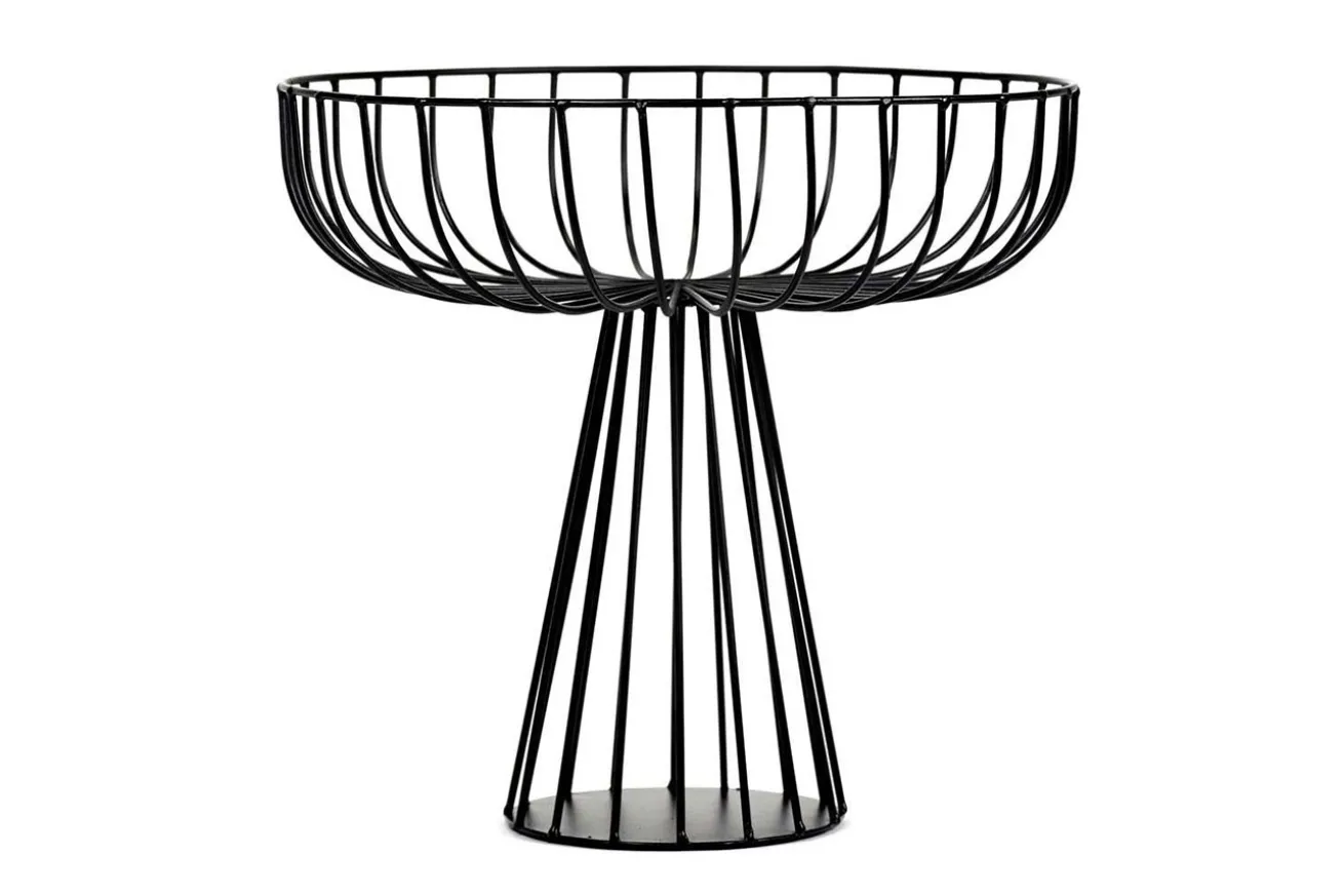 Obstschale Catu Metall schwarz H 28