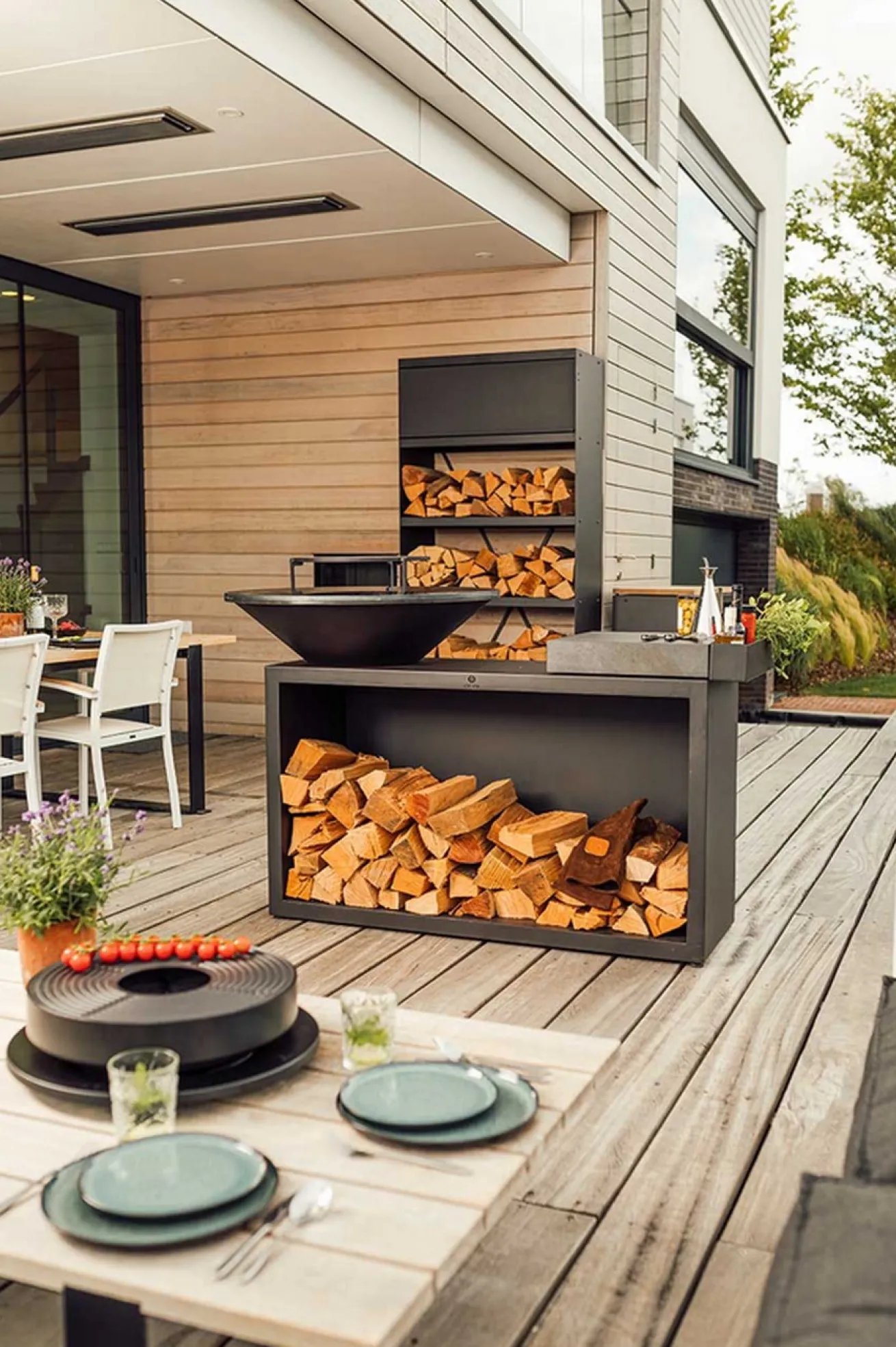 Ofyr Grill Island Black 85 Keramik dunkelgrau