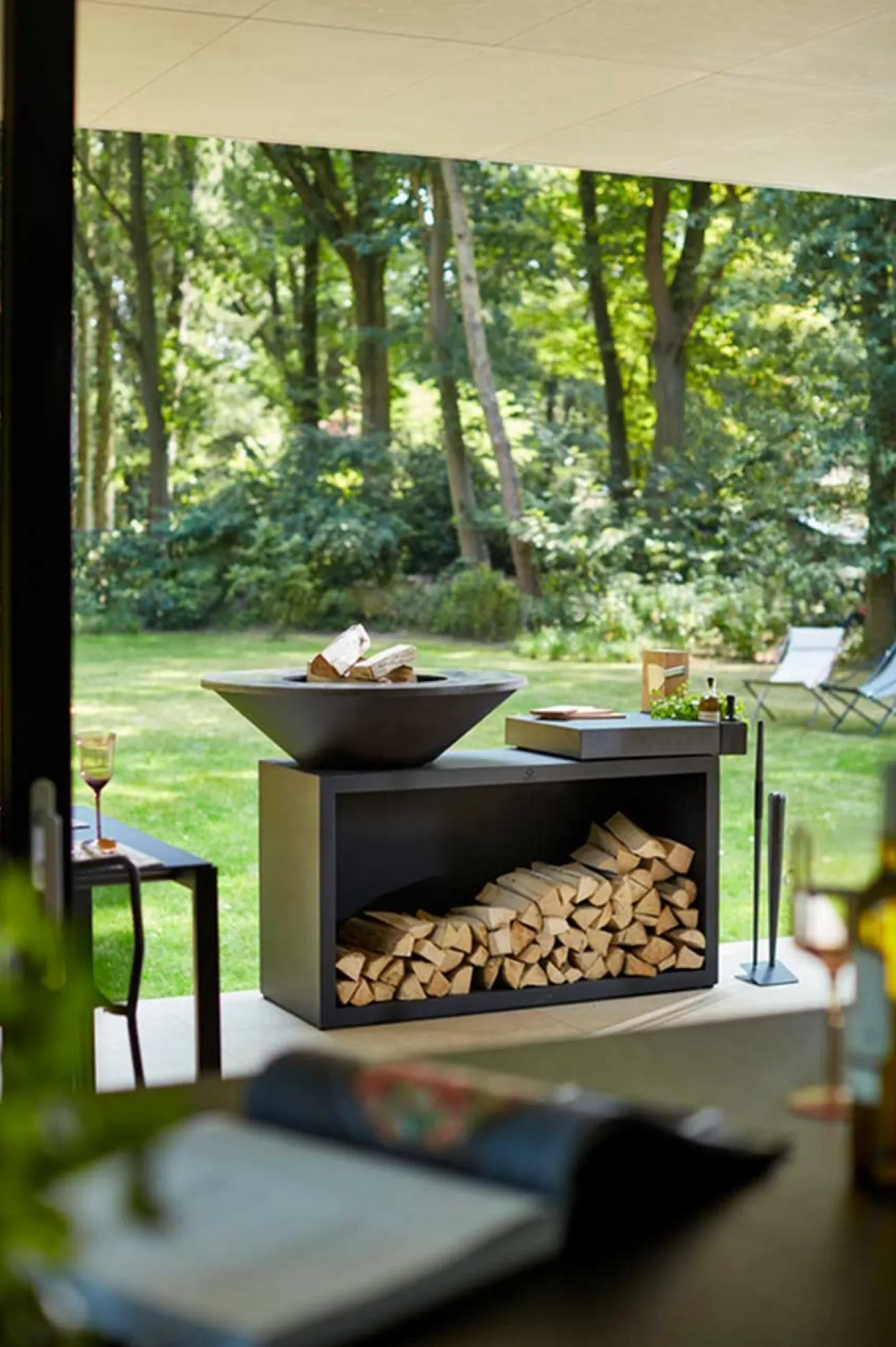 Ofyr Grill Island Black 85 Keramik dunkelgrau