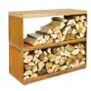 Ofyr Wood Storage Regal Corten Dressoir niedrig