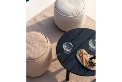Outdoor Couchtisch Quatro Teak schwarz