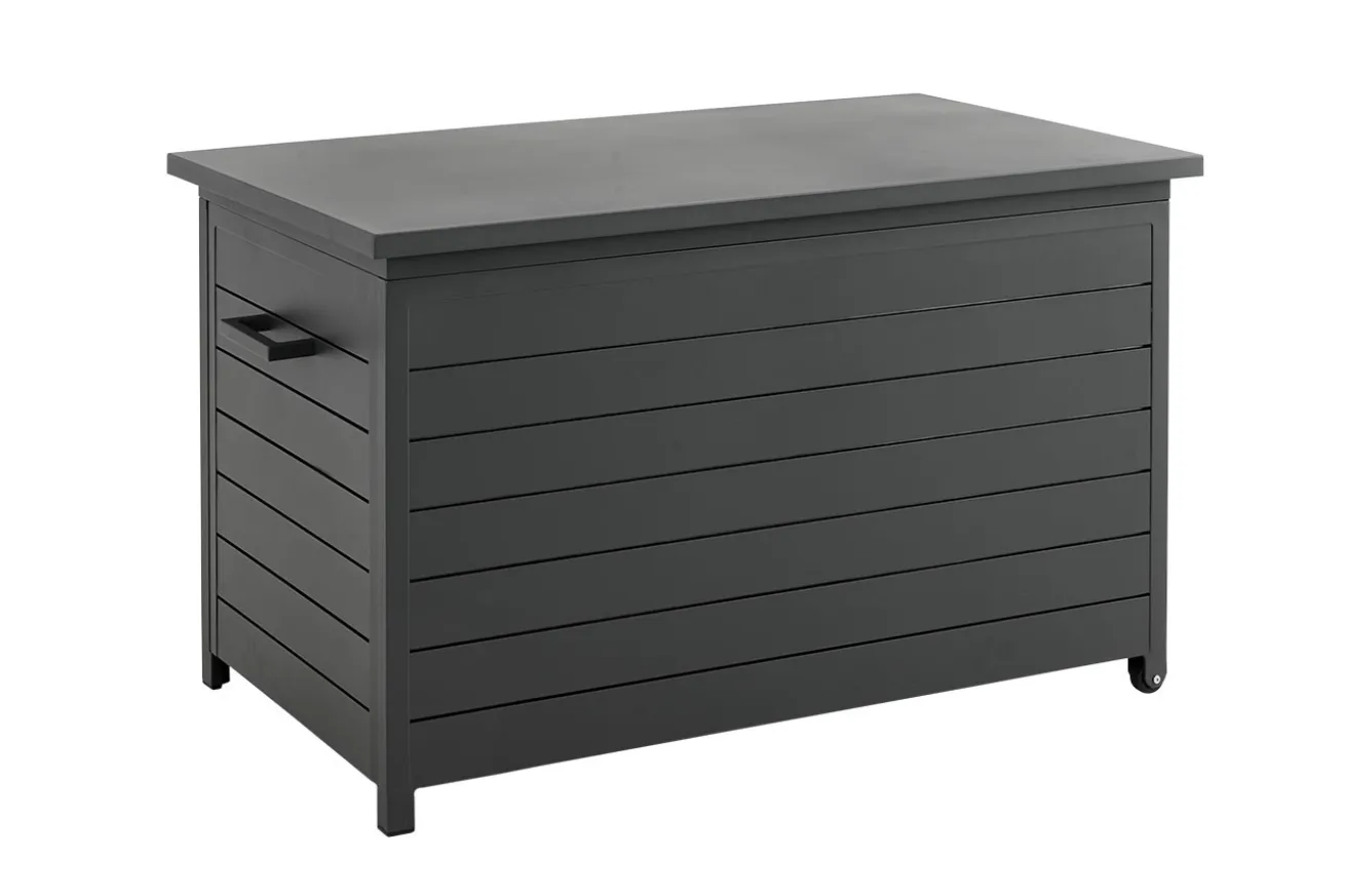 Outdoor Kissenbox Gäster schwarz matt