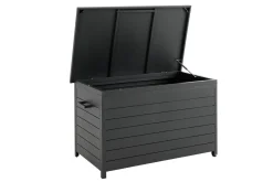 Outdoor Kissenbox Gäster schwarz matt