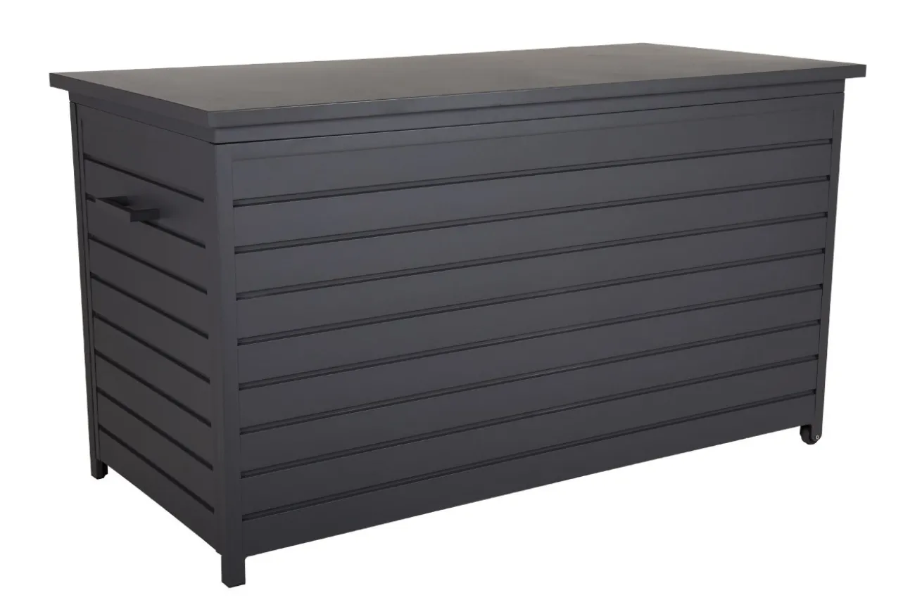 Outdoor Kissenbox Gäster schwarz matt