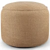 Outdoor Sitzhocker Donut rund braun