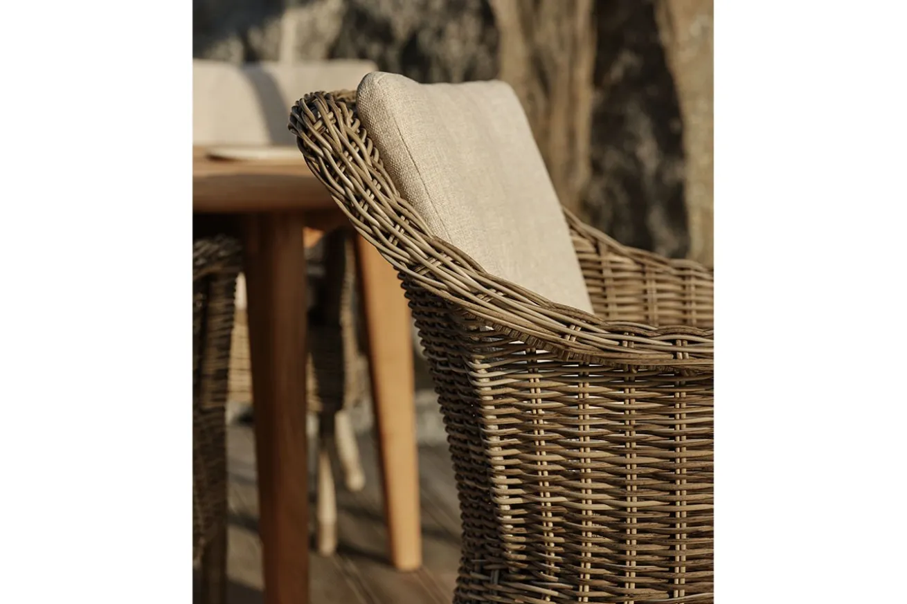 Outdoor-Sitzkissen Lenora beige