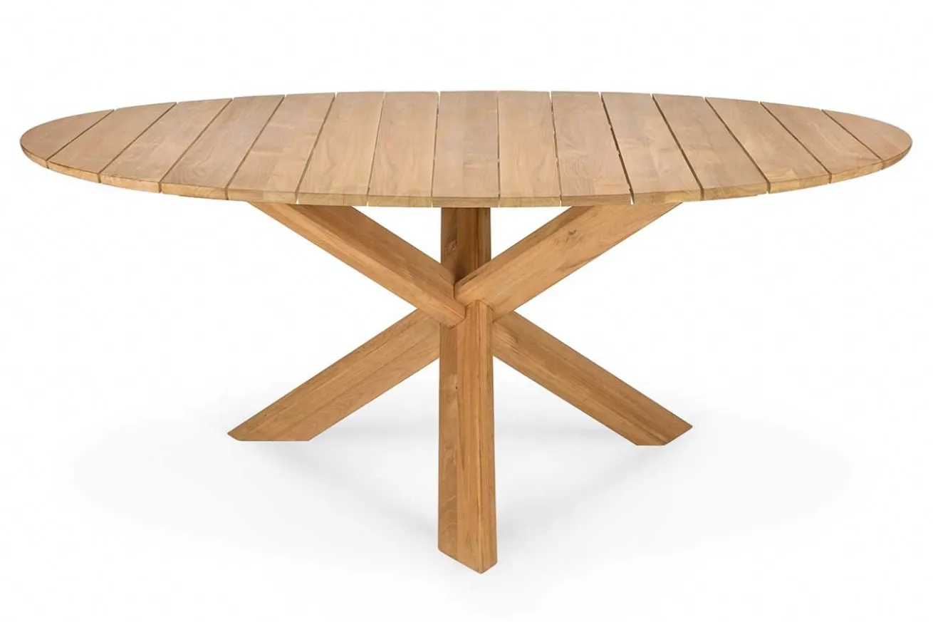 Outdoor Tisch Circle Teakholz rund klein