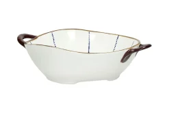 Pastaschale Anafi mit Griff weißblau D 24,5 cm