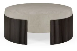 Pouf Roller Max Mahagoni braun D 85 cm