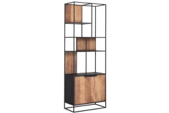 Regal Cosmo Teak Metall 220x80 cm