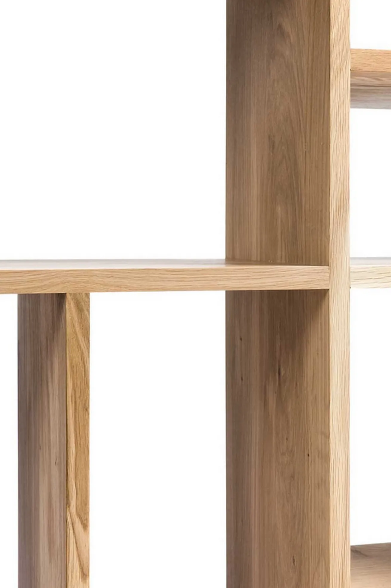 Regal M Eiche massiv H 139 cm