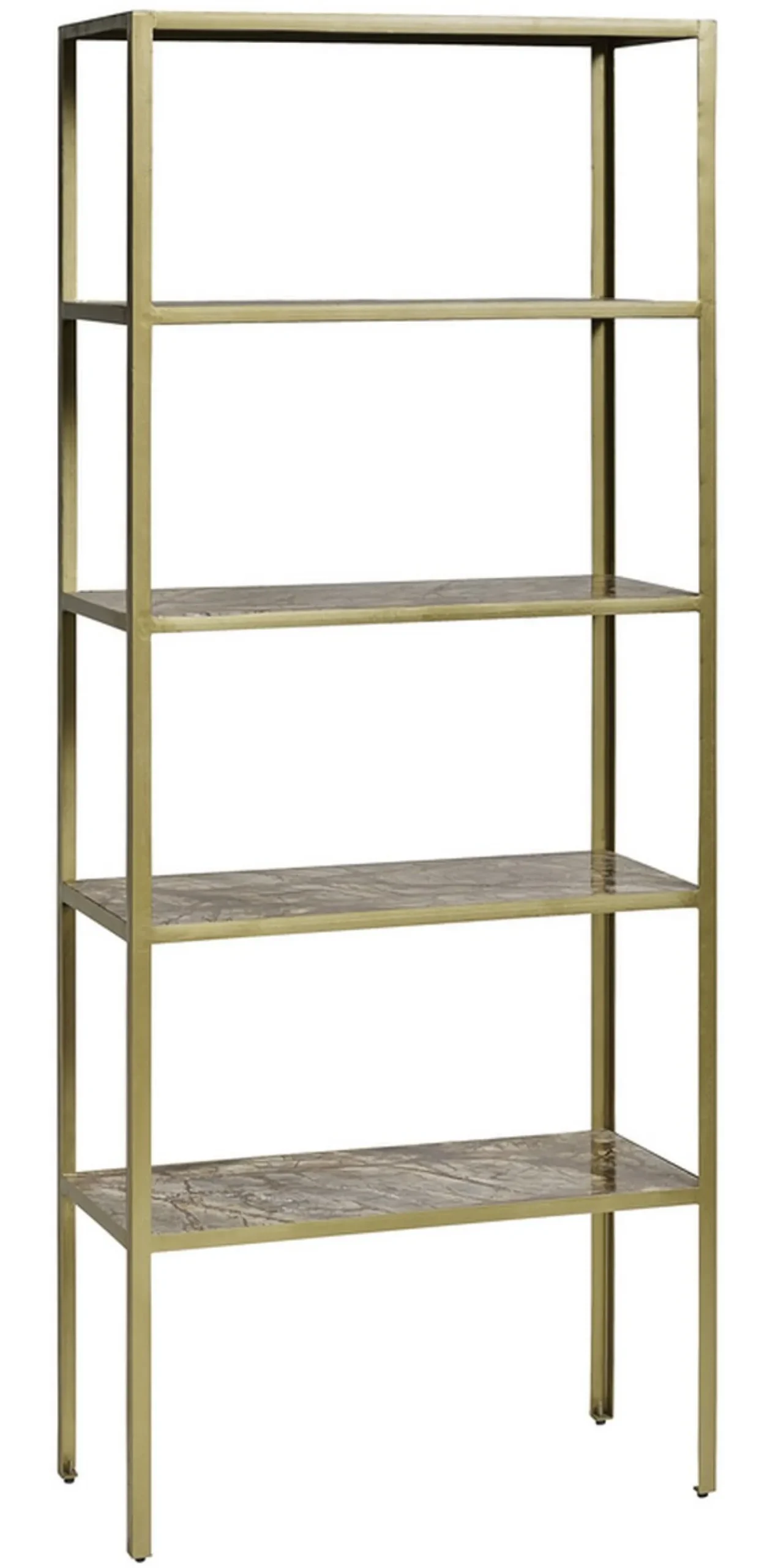 Regal Metall Marmor antik gold