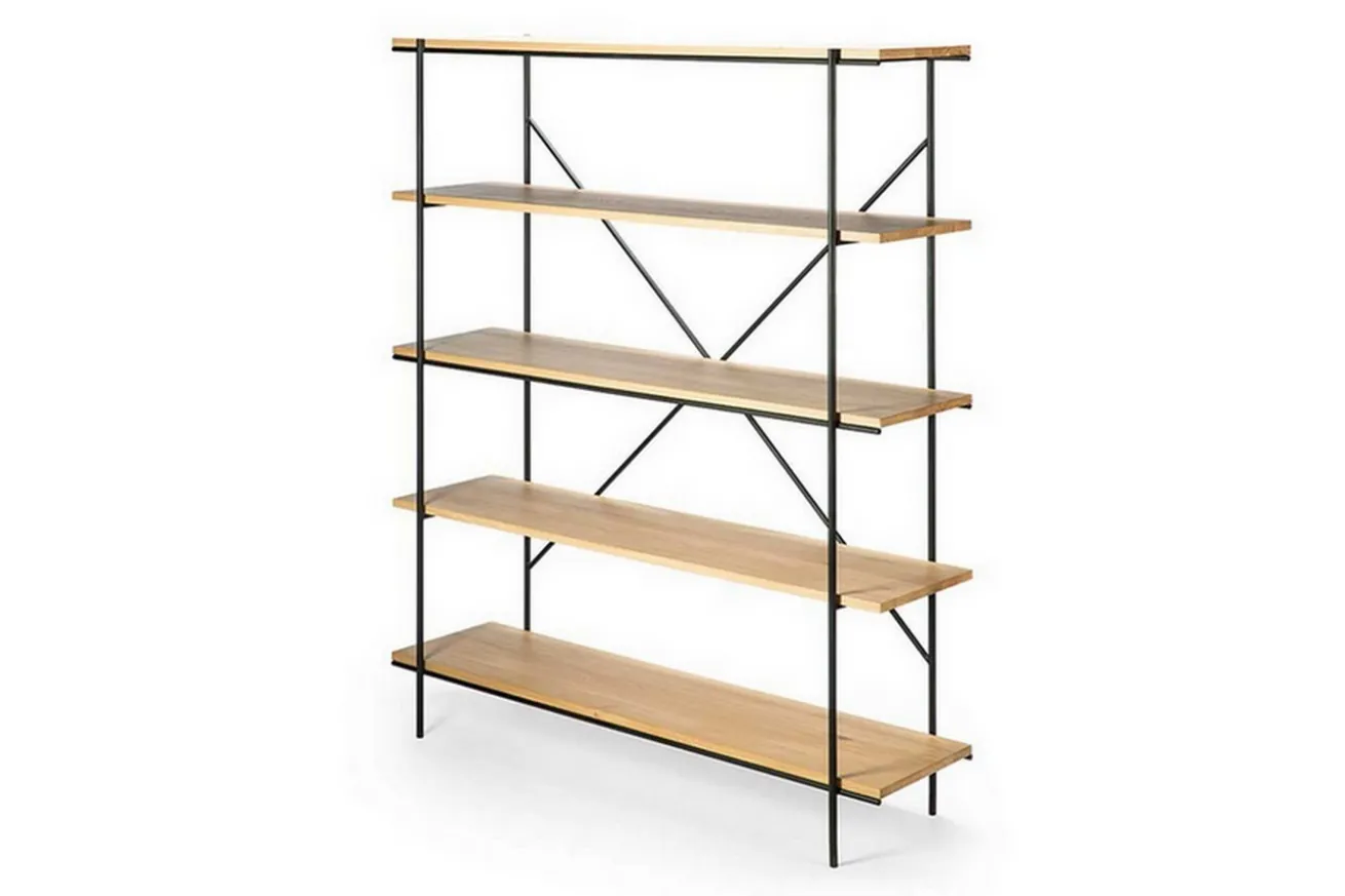 Regal Rise Eiche Metall H 165 cm