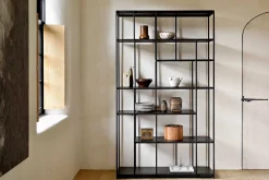 Regal Studio Teak Metall H 205 cm