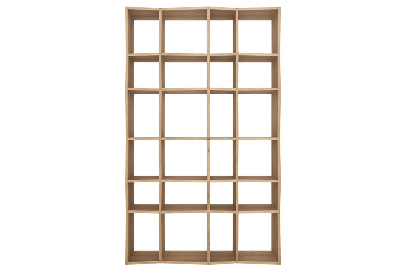Regal Z Eiche massiv B 125 cm