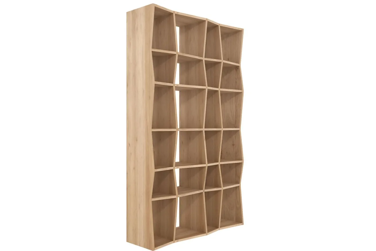 Regal Z Eiche massiv B 125 cm