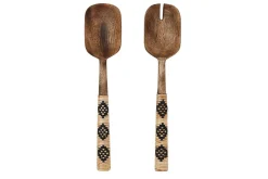 Salatbesteck Mangoholz 26 cm