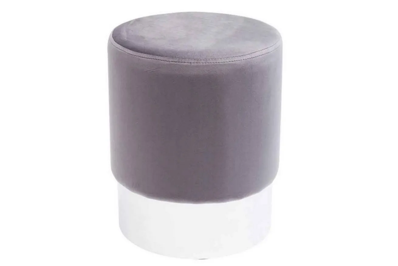 Samthocker Cherry hellgrau D 35 cm