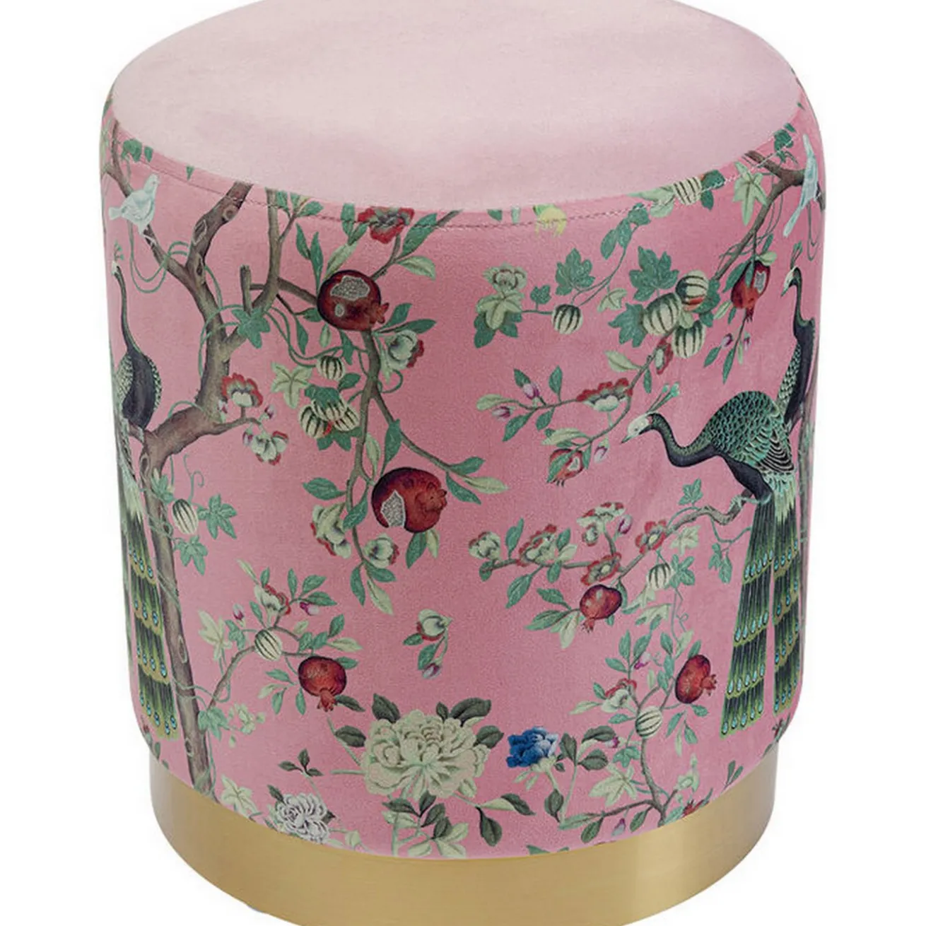 Samthocker Cherry Peacock 32 cm