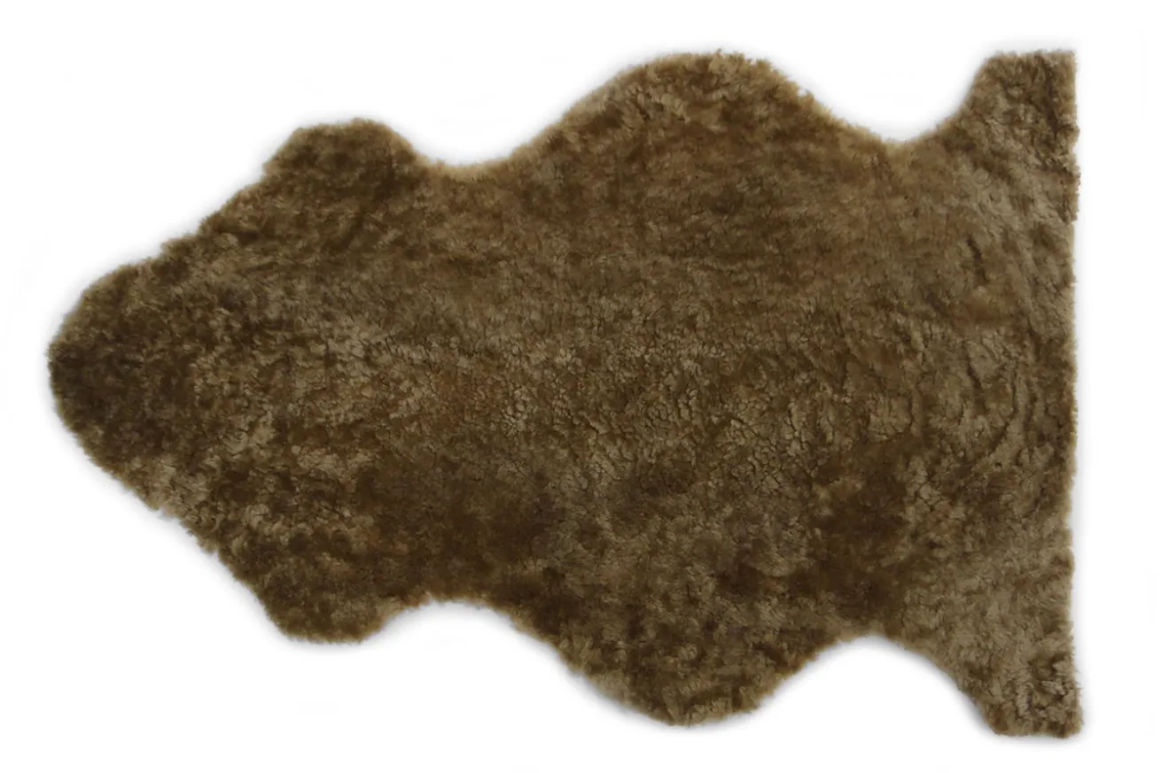 Schaffell kurzwollig hellbraun B 95 cm