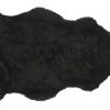 Schaffell kurzwollig schwarz B 95 cm