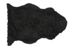 Schaffell kurzwollig schwarz B 95 cm