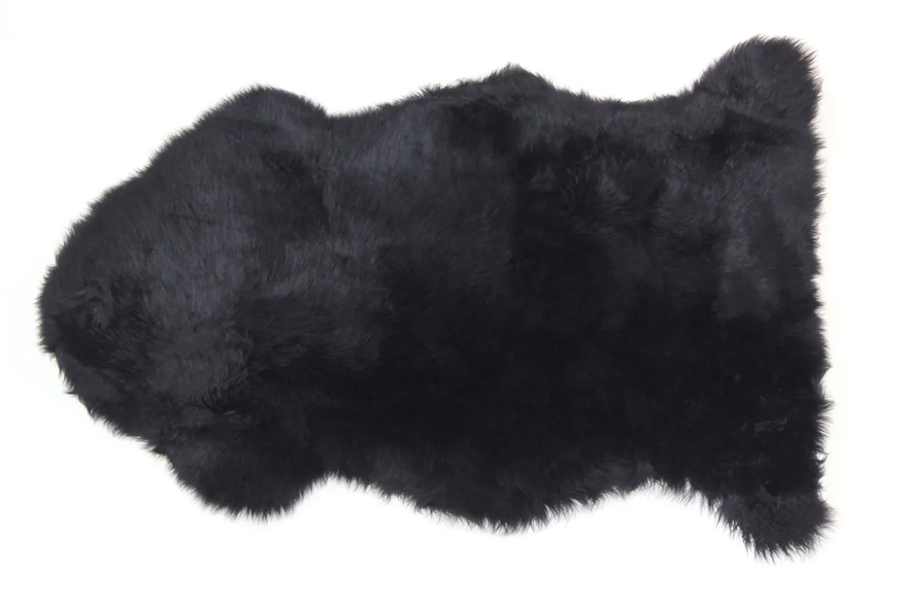 Schaffell Premium schwarz 95cm
