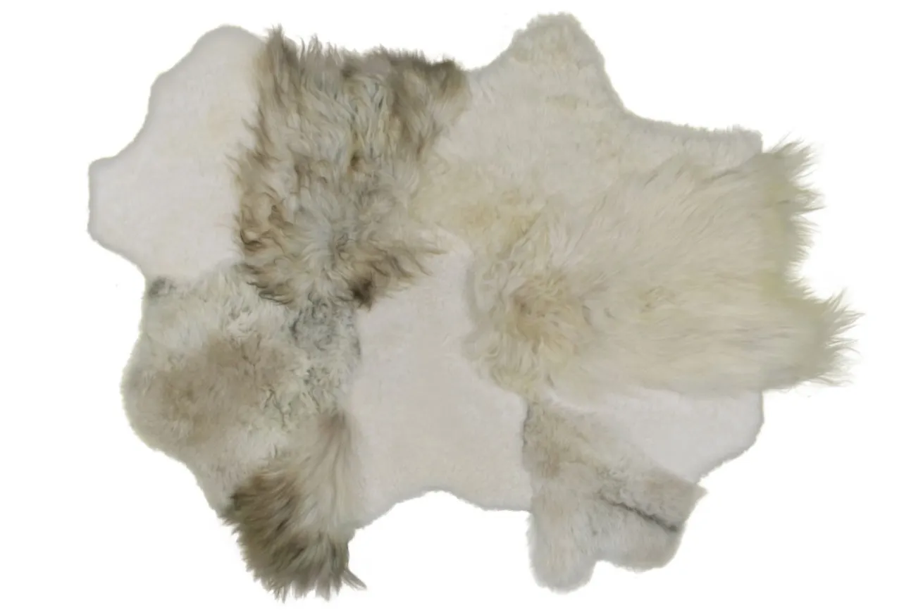 Schaffell Teppich beige