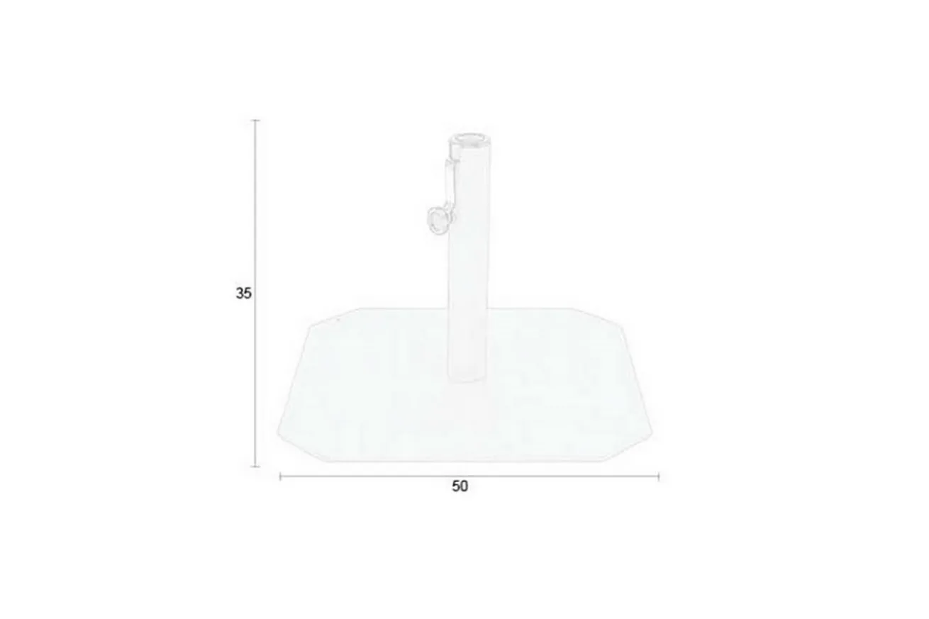 Schirmständer Sunbrella 50x50 grün
