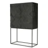Schrank Graphic Teak massiv H 160 cm