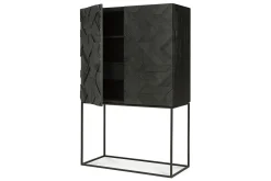 Schrank Graphic Teak massiv H 160 cm