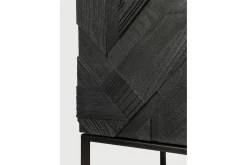 Schrank Graphic Teak massiv H 160 cm