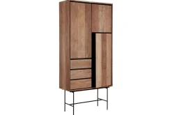 Schrank Metropole Teak Metall 210x100 cm