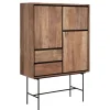 Schrank Metropole Teak Metall 150x100 cm