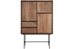 Schrank Metropole Teak Metall 150x100 cm