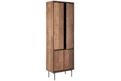 Schrank Metropole Teak Metall 210x70 cm