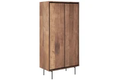 Schrank Metropole Teak Metall 180x90 cm