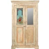 Schrank mit Bild Vintage white washed