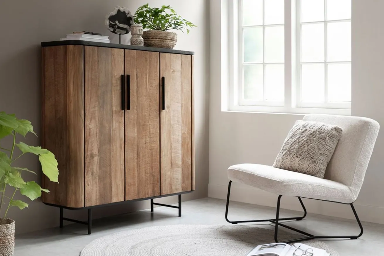 Schrank Soho Teak natur B 120 cm