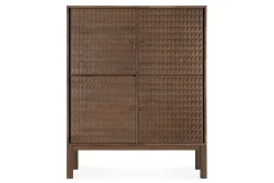 Schrank Sono Teak lackiert B 116 cm