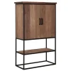 Schrank Timeless Teakholz H 140 cm