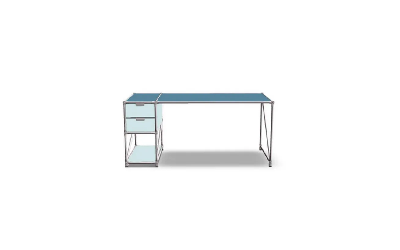 Schreibtisch blau B 174 cm