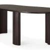 Schreibtisch Boomerang Mahagoni B 200 cm