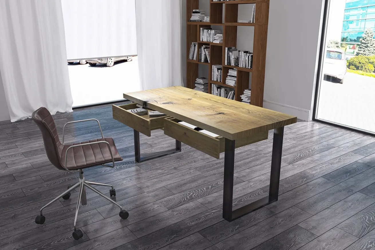 Schreibtisch Classic Eiche B 100 cm